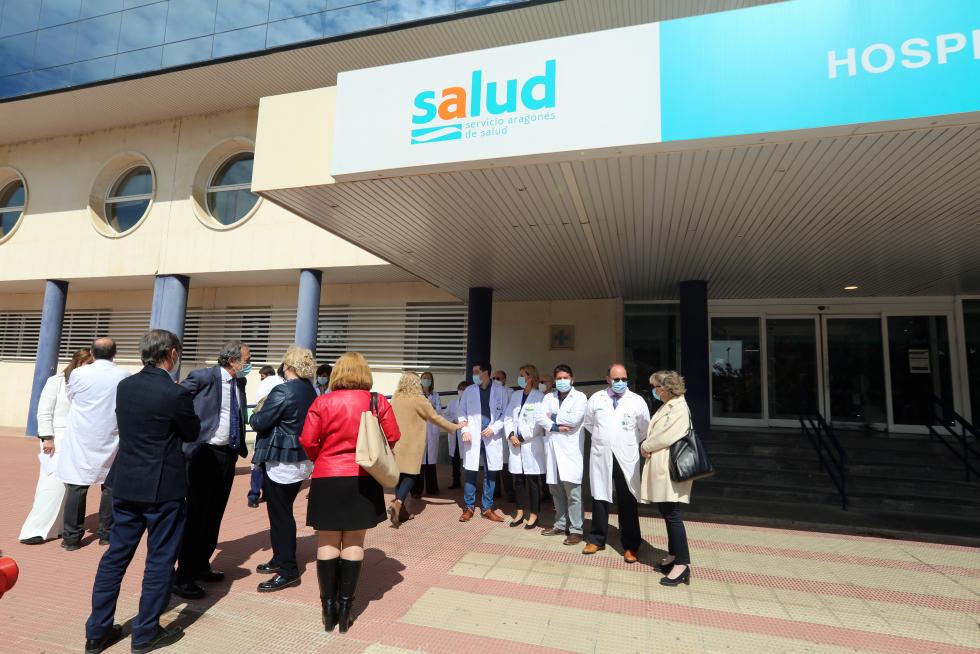 Presentación de las obras de Urgencias en el Hospital San Jorge de Huesca.
