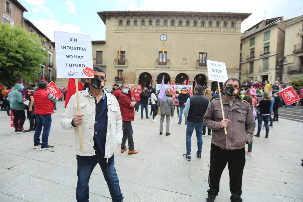 Acto celebrado en Monzón por el Día del Trabajo