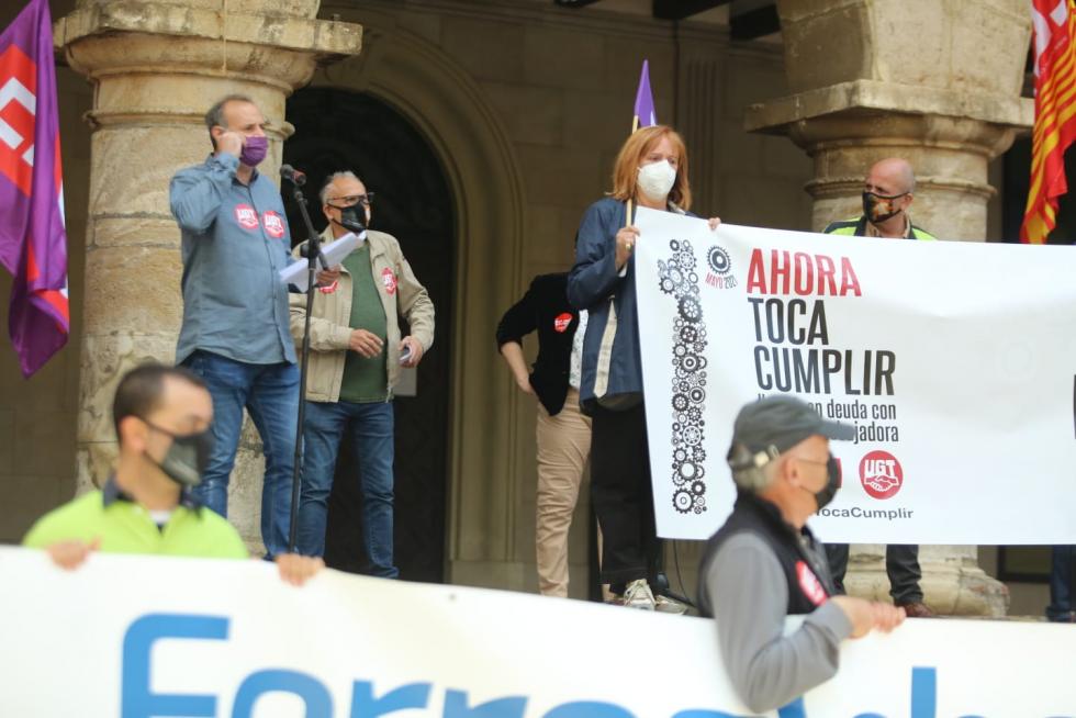Acto celebrado en Monzón por el Día del Trabajo