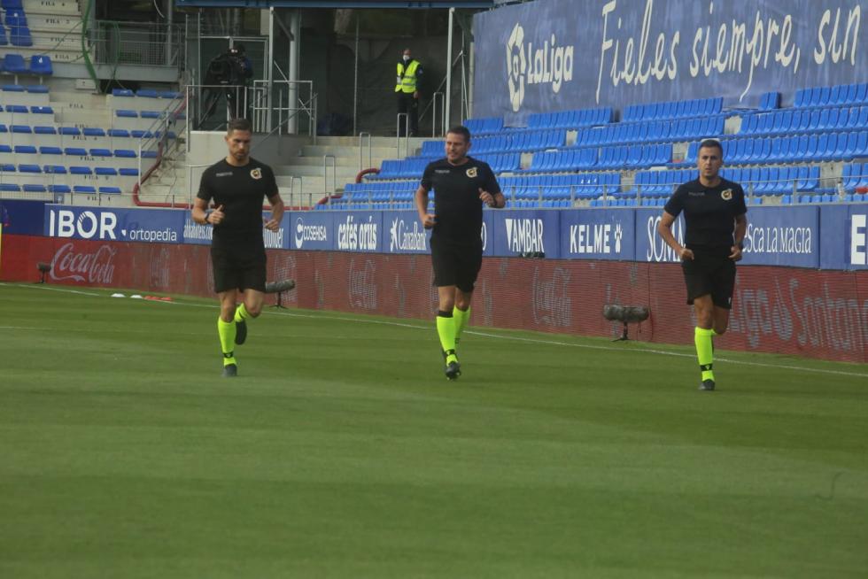 Minutos previos al partido.