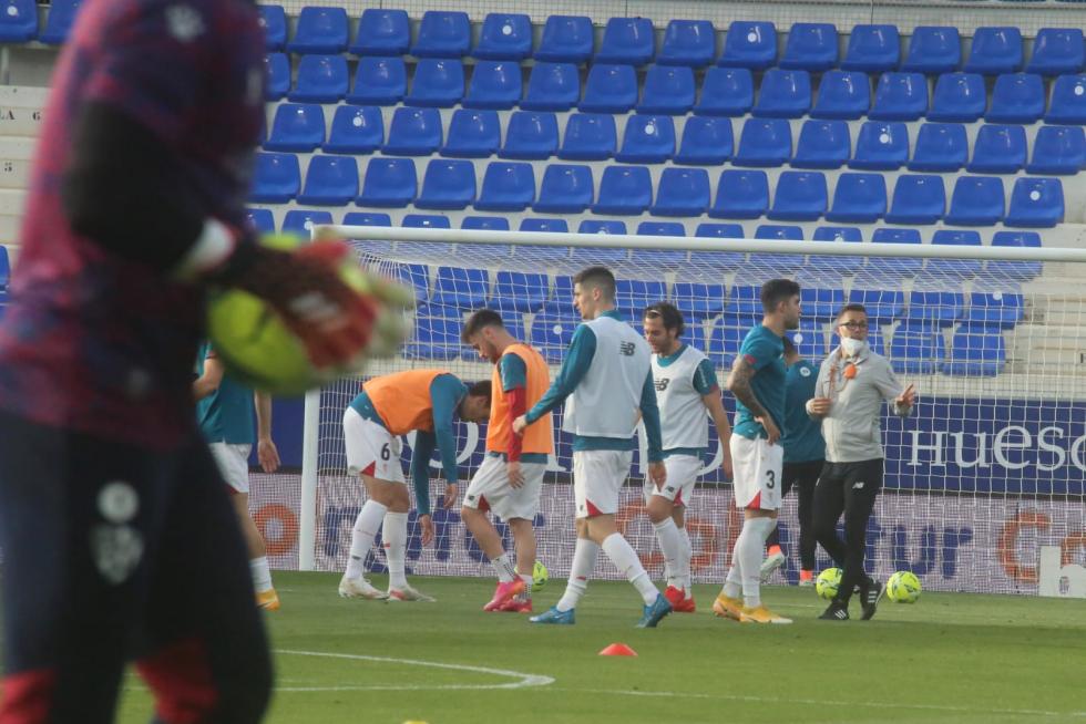 Minutos previos al partido.