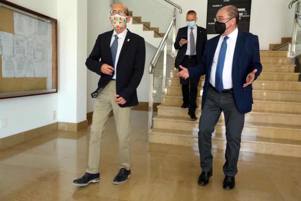 Visita de Lambán a Tamarite de Litera