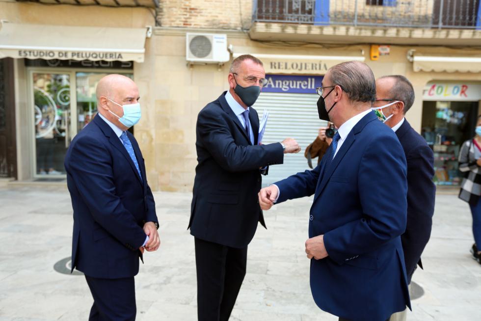 Visita de Lambán a Tamarite de Litera
