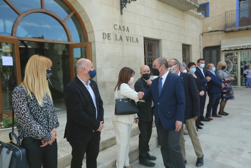 Visita de Lambán a Tamarite de Litera