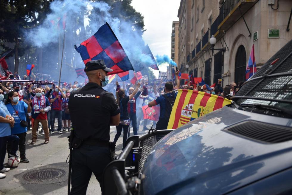 La hinchada azulgrana deja escucha su rugido