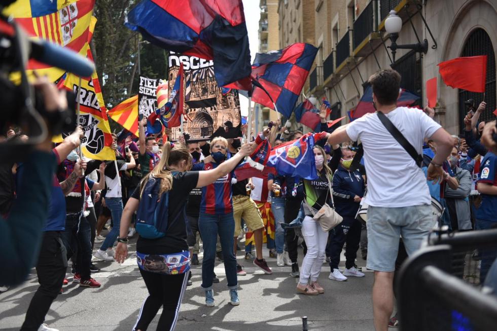 La hinchada azulgrana deja escucha su rugido