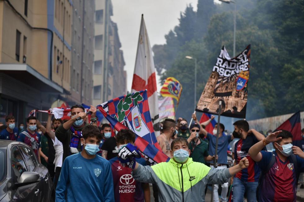 La hinchada azulgrana deja escuchar su rugido