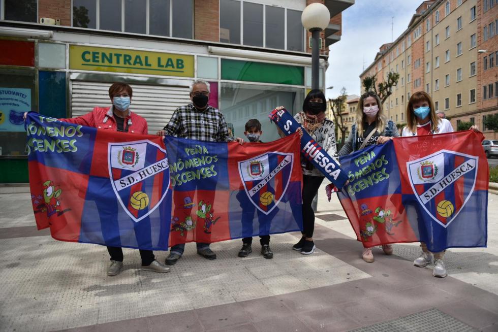 La hinchada de los azulgranas toma las calles.