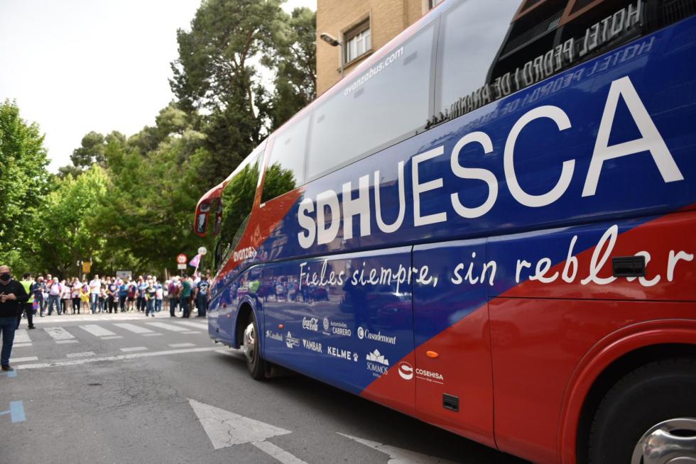 La hinchada de los azulgranas toma las calles.