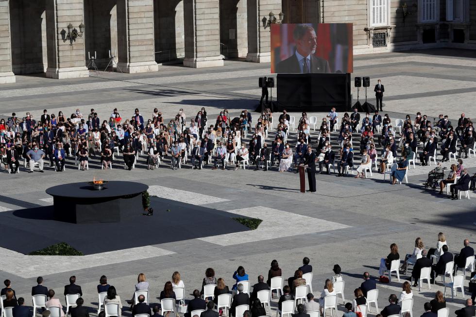 acto de Estado cargado de emoción que ha combinado el homenaje a las víctimas de la covid