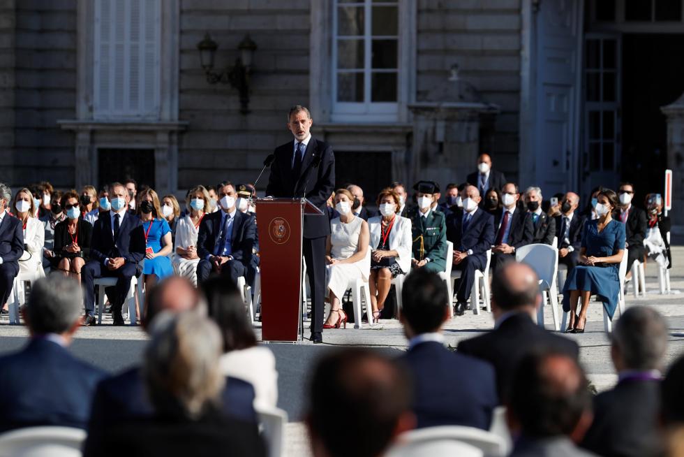 acto de Estado cargado de emoción que ha combinado el homenaje a las víctimas de la covid