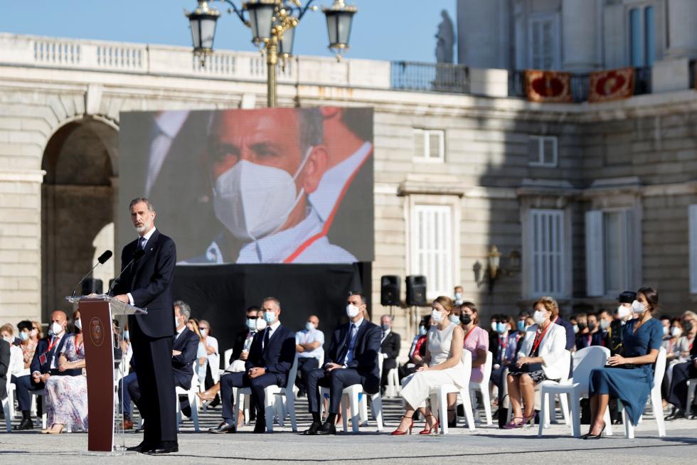acto de Estado cargado de emoción que ha combinado el homenaje a las víctimas de la covid
