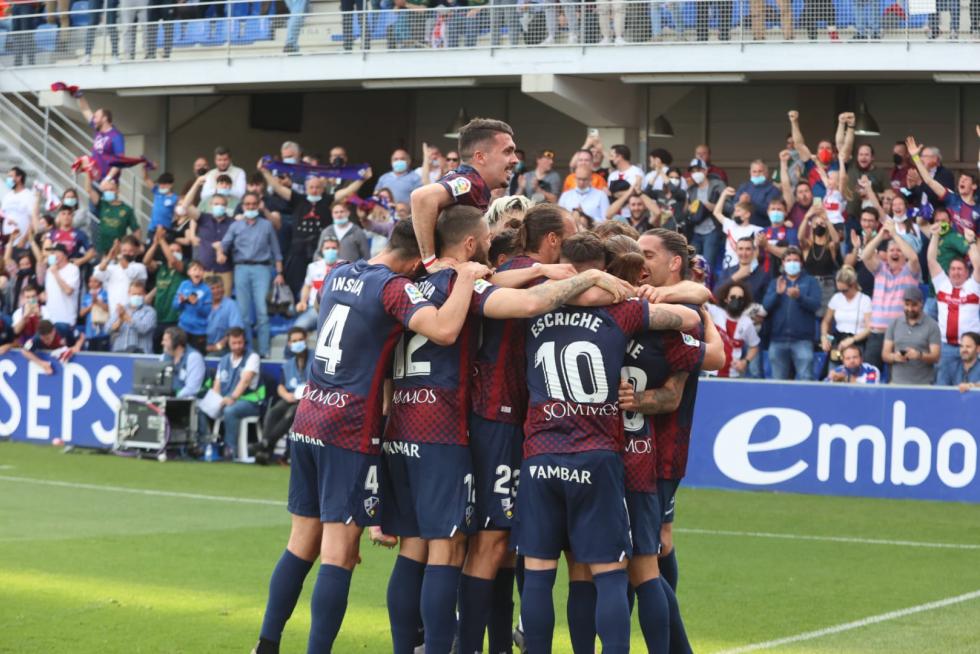 El Huesca marca el primer tanto del encuentro