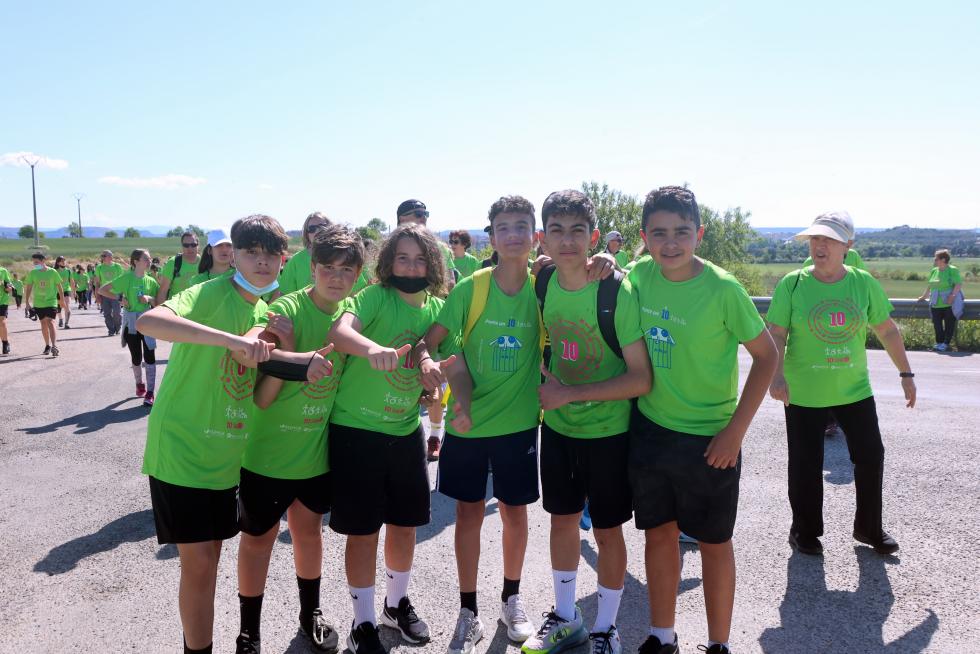 Los "marchosos" recorren los 18 kilómetros de la ruta