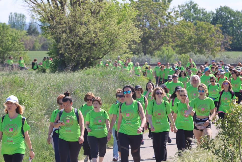 Los "marchosos" recorren los 18 kilómetros de la ruta