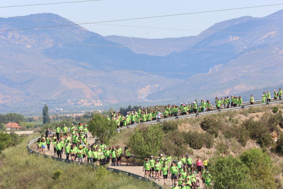 Los "marchosos" recorren los 18 kilómetros de la ruta