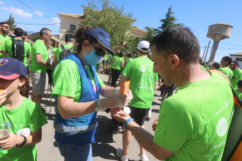 Los "marchosos" recorren los 18 kilómetros de la ruta
