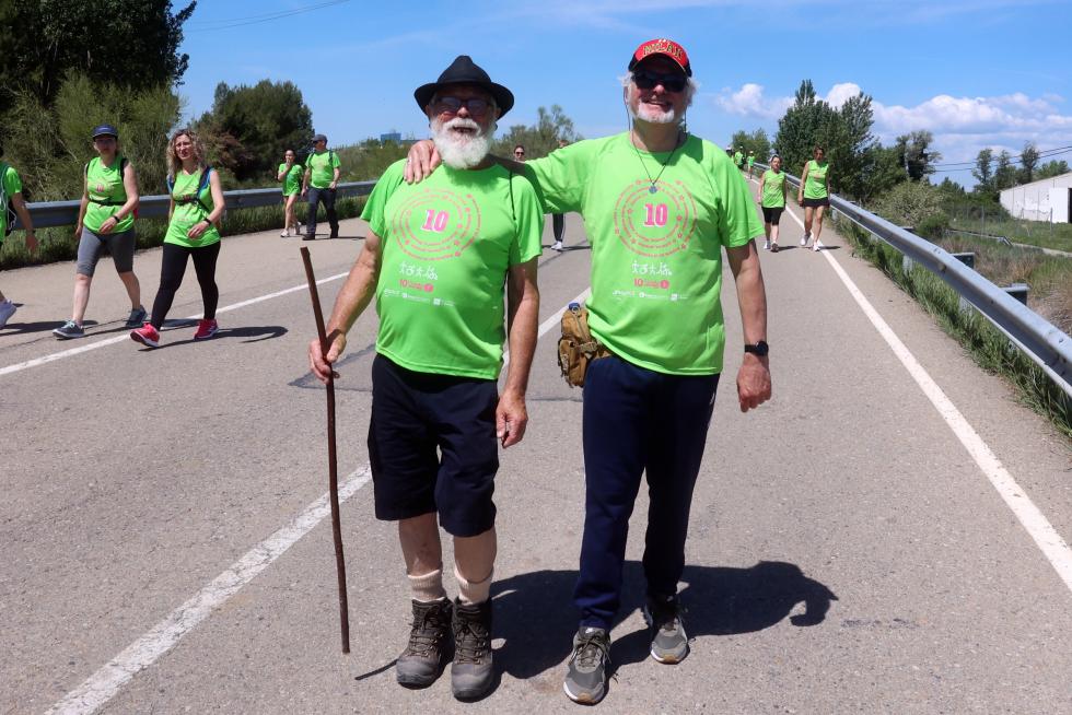 Los "marchosos" recorren los 18 kilómetros de la ruta