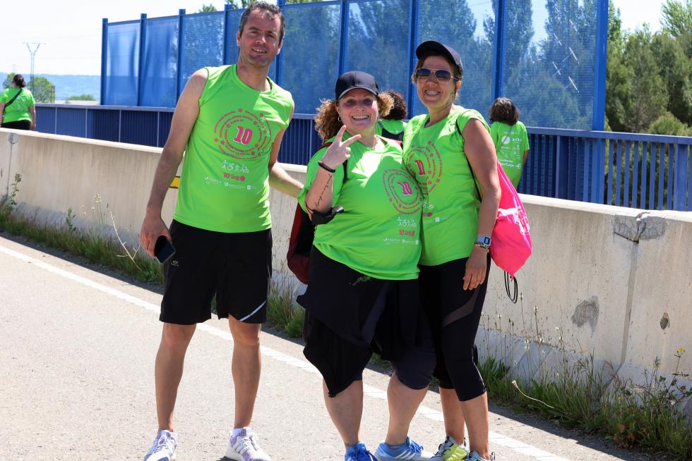 Los "marchosos" recorren los 18 kilómetros de la ruta