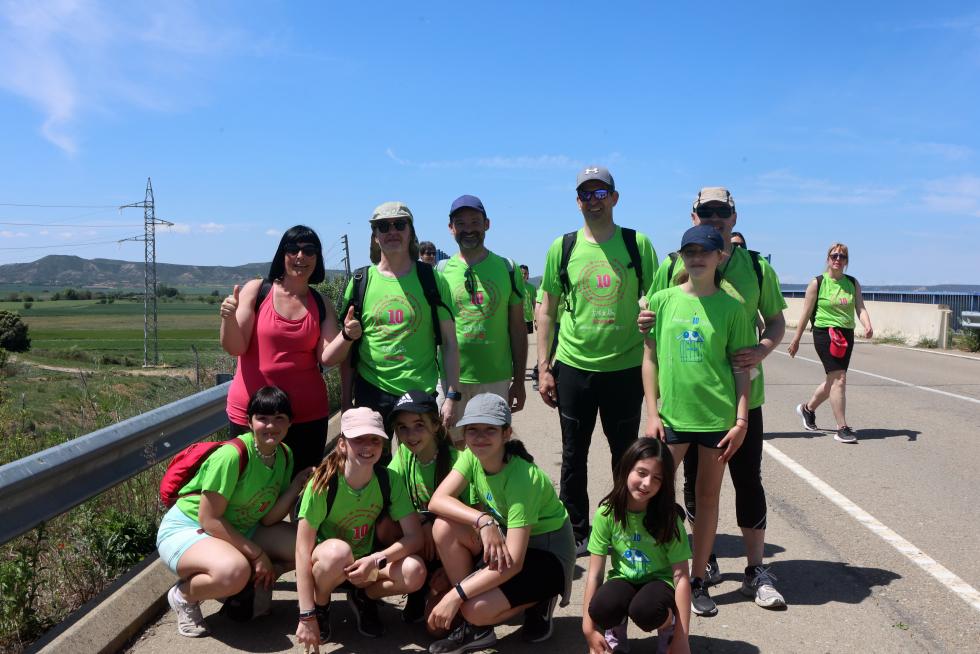 Los "marchosos" recorren los 18 kilómetros de la ruta