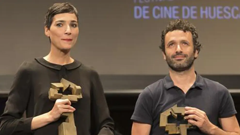 Isabel Peña y Rodrigo Sorogoyen fueron premiados en el Festival de Cine hace dos años.