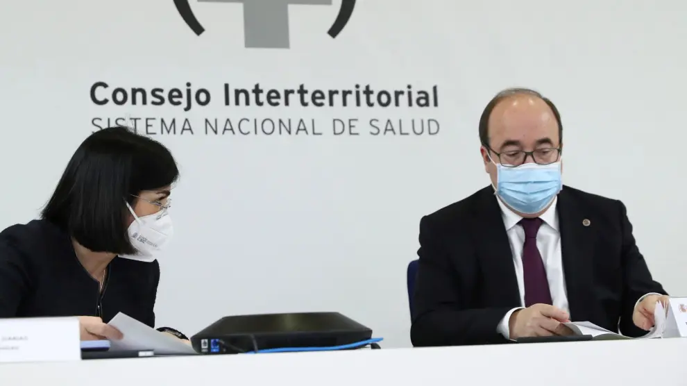 Los ministros Carolina Darias y Miguel Iceta presidieron el Consejo Interterritorial.