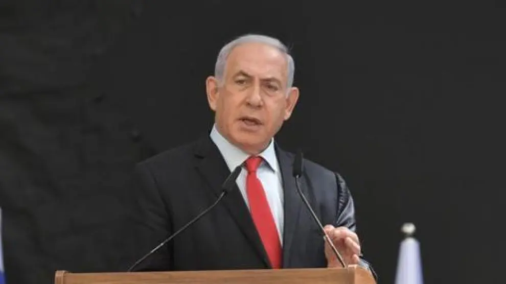 Netanyahu, este martes en la presentación de David Barnea como nuevo director del Mossad.