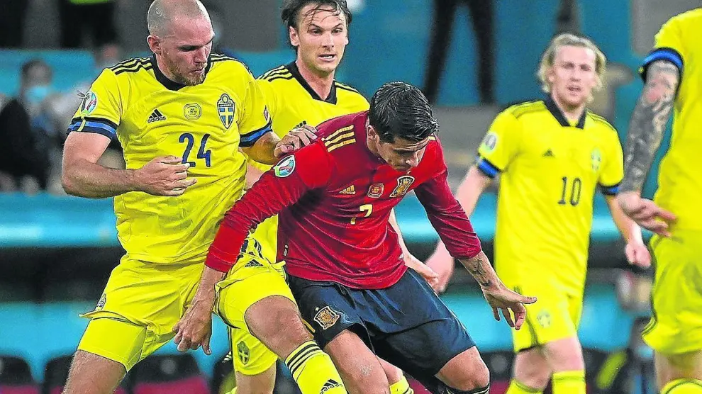 Álvaro Morata estuvo muy desacertado de cara a la portería.