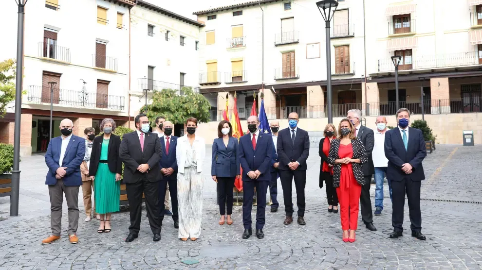 Reunión de los Gobiernos de Aragón y Navarra en Ejea de los Caballeros.