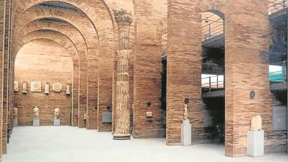 Nave principal del Museo Nacional de Arte Romano de Mérida.