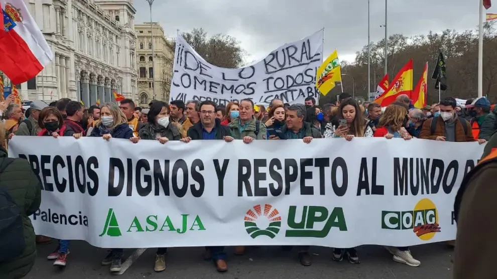 Multitudinaria respuesta a la manifestación en Madrid.