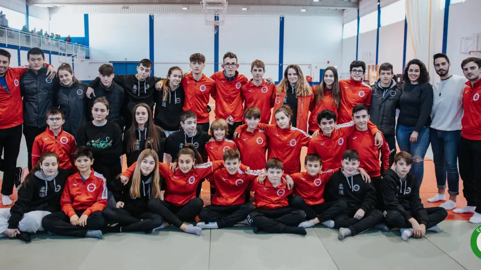 Representantes del Club Escuela Ibón de Huesca