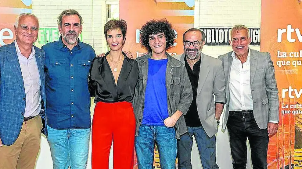Samuel Martín, Miguel Ángel, Paula Sainz-Pardo, Mario Obrero, Jesús Marchamalo e Ignacio Elguero.