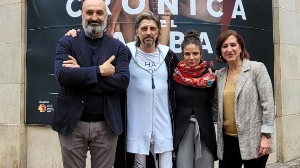 Víctor Lucea, Miguel Ángel Berna, Sara Calero y Sara Fernández.