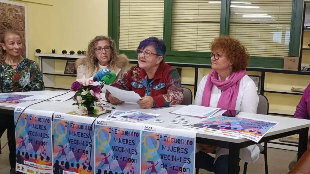 Presentación del II Encuentro de Mujeres Vecinales de Aragón, que será en Huesca