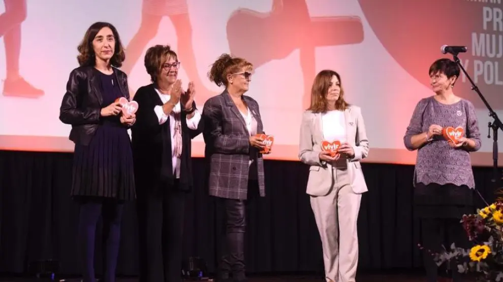 Acto de entrega de los galardones de la primera edición del Premio Vivir Mujer Monegros 2022.