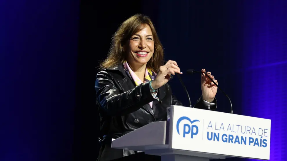 La candidata del PP a la Alcaldía de Zaragoza, Natalia Chueca.