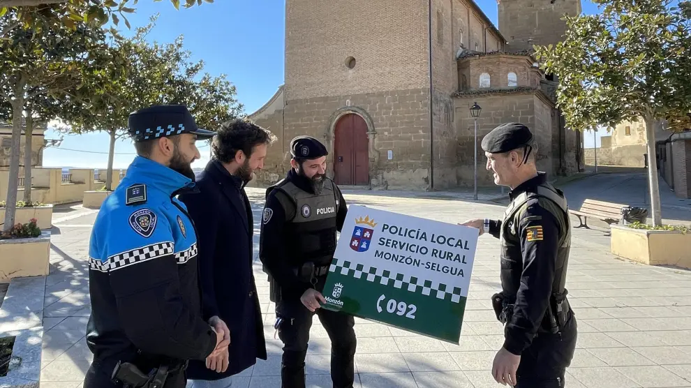 Monzón pone en marcha un grupo de Policía Rural que prestará servicio en los núcleos de Selgua y Conchel.