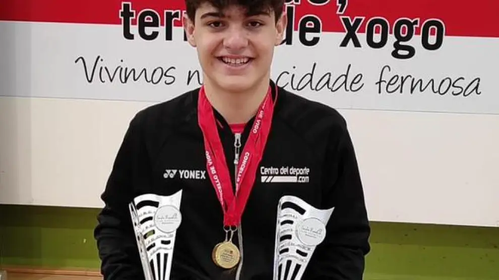 El oscense Gonzalo Isábal, campeón del Master nacional sub-17 de Vigo.