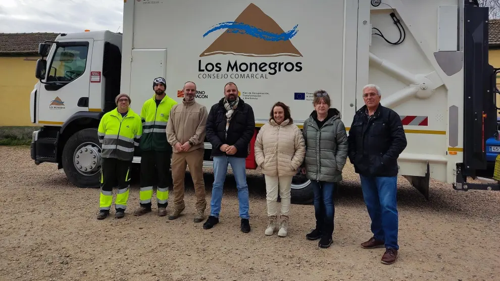 Presentación del nuevo camión en la Comarca de Los Monegros.