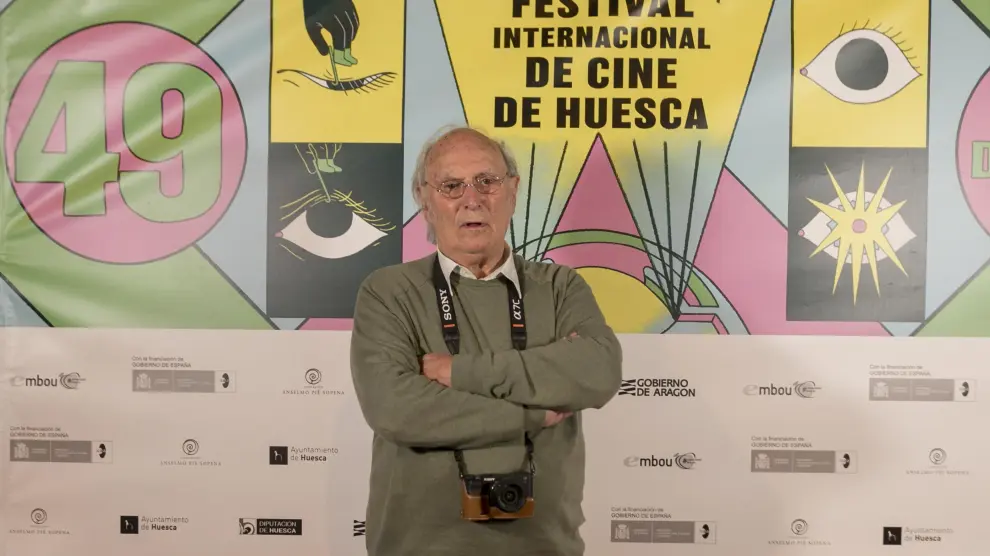 Carlos Saura, en el Festival de Cine de Huesca en 2021