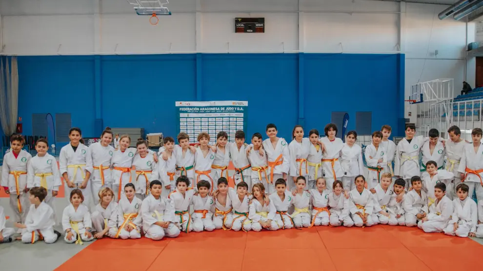 Judocas alevines de la Escuela Ibón
