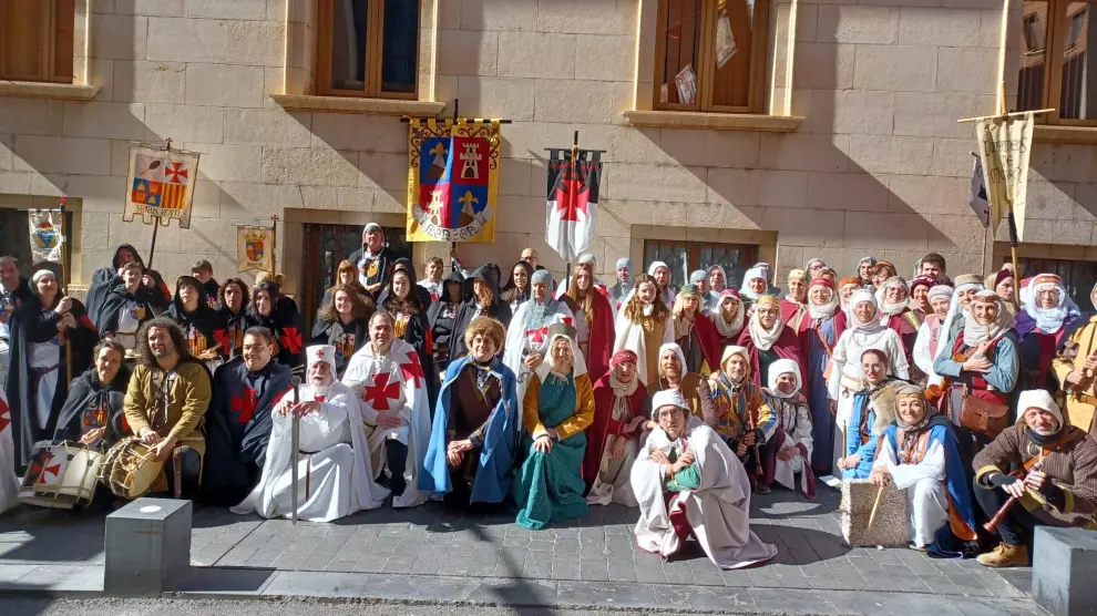 Instituciones, grupos y templarios han promocionado en Teruel el Homenaje a Guillem de Mont-rodón.