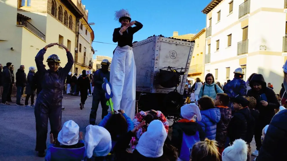 Desfile infantil en el carnaval de Sariñena