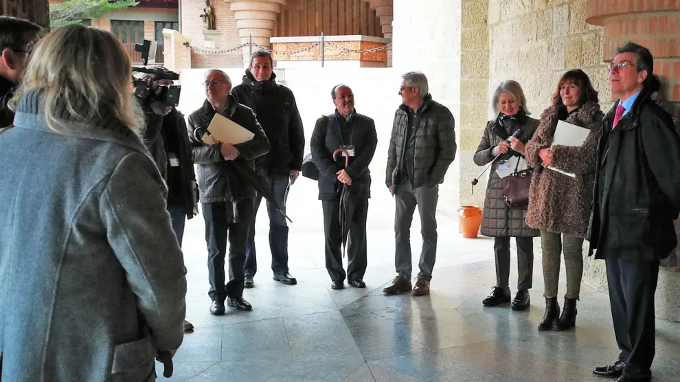 Alcaldes de Ribagorza y Sobrarbe visitan Torreciudad y conocen su proyecto de renovación