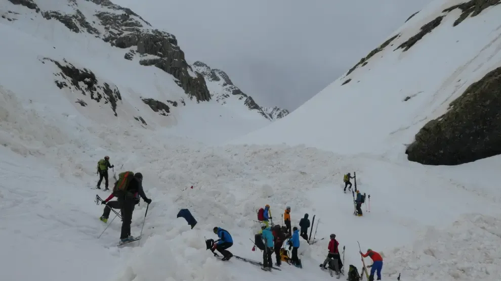 La nieve del Pirineo de Huesca se encuentra inestable tras los fuertes vientos