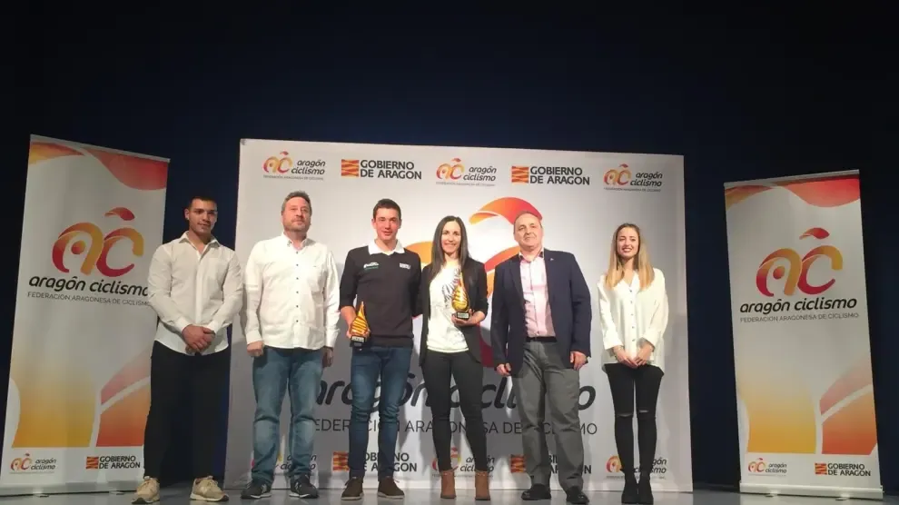 Fernando Barceló y Alba Barrau, los mejores ciclistas aragoneses del año