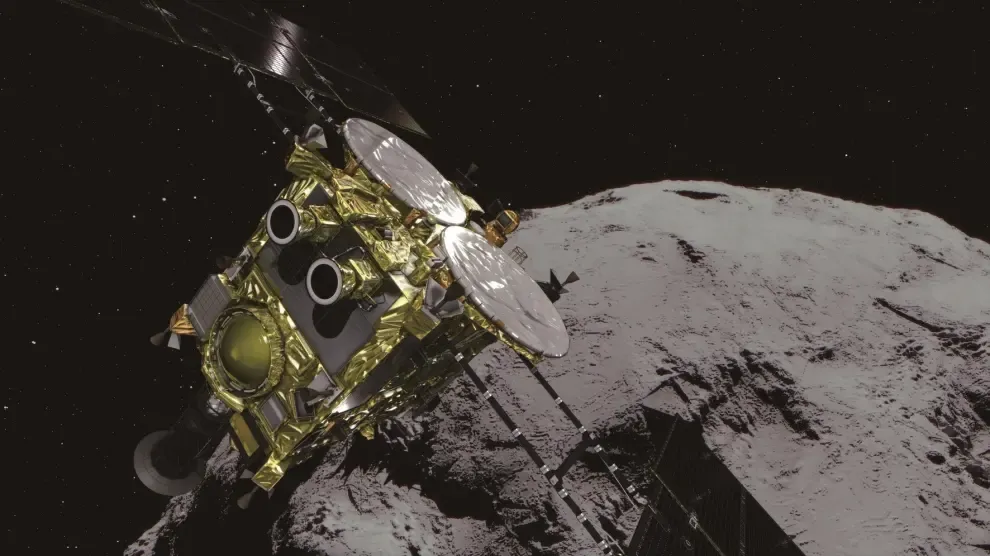 La misión nipona Hayabusa2 logra tocar la superficie de un remoto asteroide