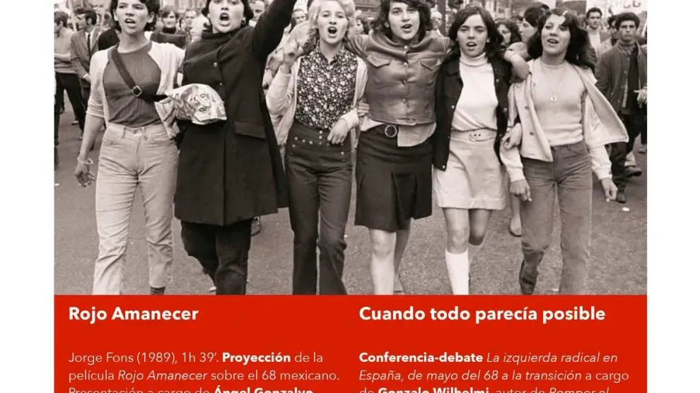 Este lunes se proyecta en Huesca "Rojo amanecer" para rememorar la importancia del 68