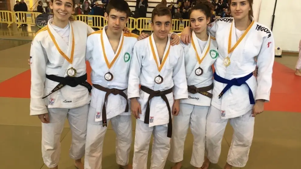 Los judocas altoaragoneses se muestran fuertes en el Campeonato de Aragón